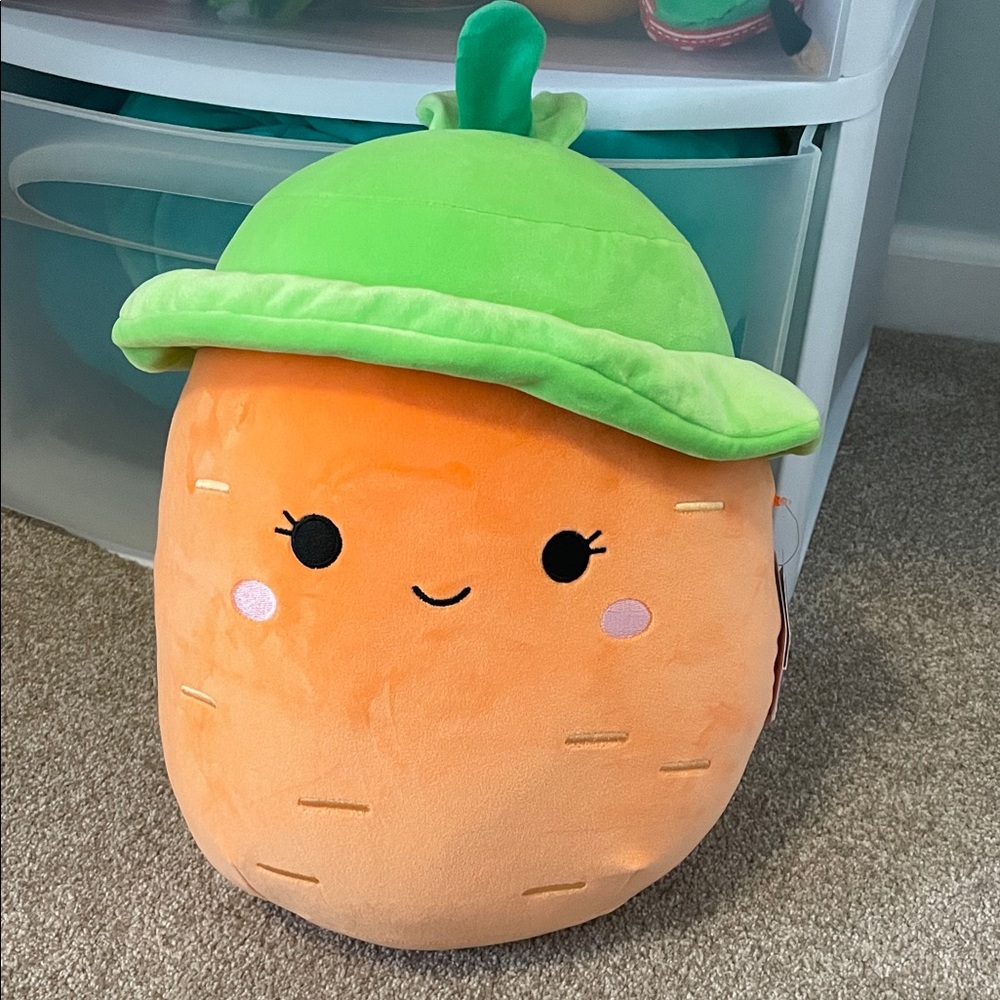 Squishmallows Caroleena Orange and Green Plush Toy